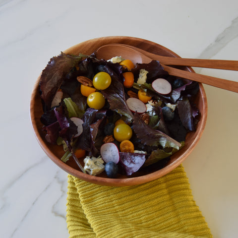 Khaya houten salade bord