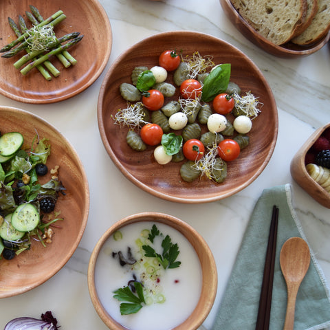 Khaya houten pasta bord