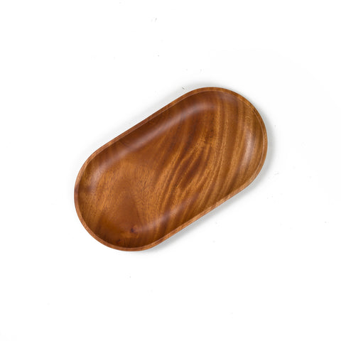 Khaya Wood Oval Platter