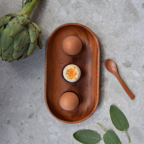 Khaya houten ovale tray