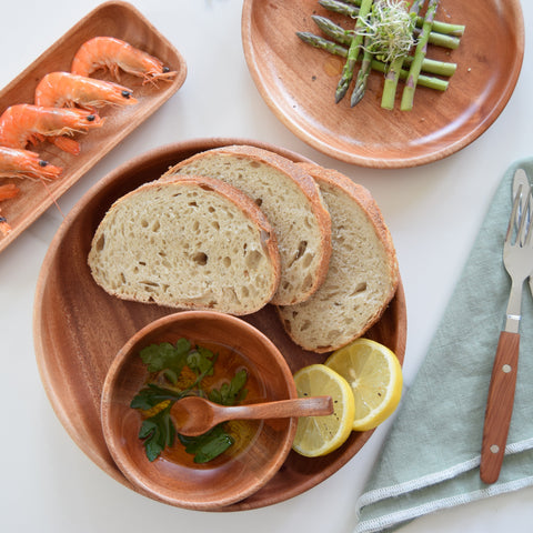 Khaya houten pasta bord