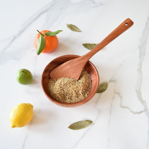 Khaya houten platte spatel - set van 2