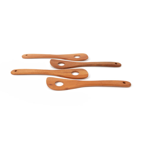 Khaya houten rijstspatel - set van 2