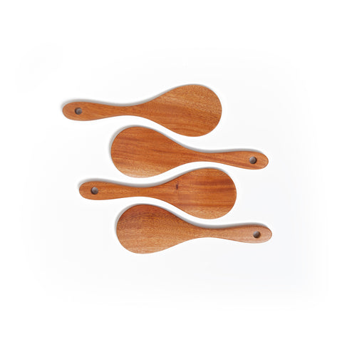 Khaya houten rijstlepel - set van 2