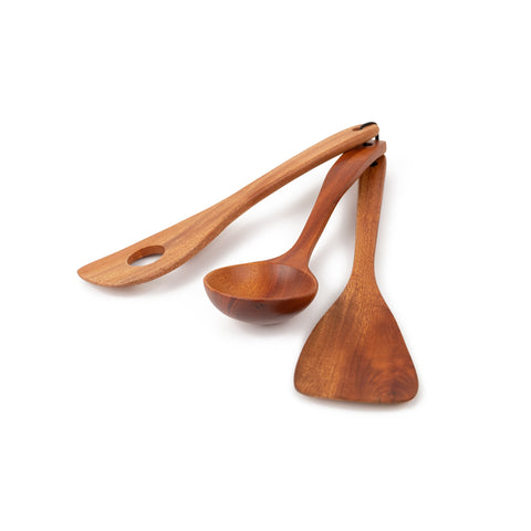 Khaya houten kookgerei - set van 3
