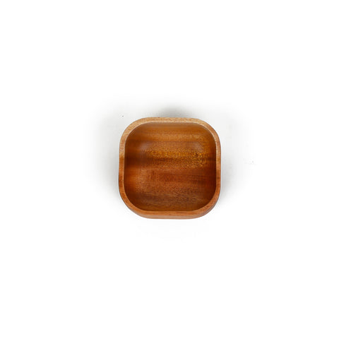 Quadratische Holzschale - 2er-Set
