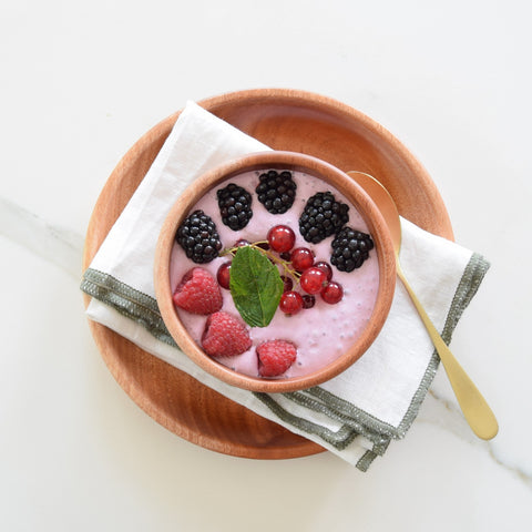 Dessertschale aus Holz - 2er-Set