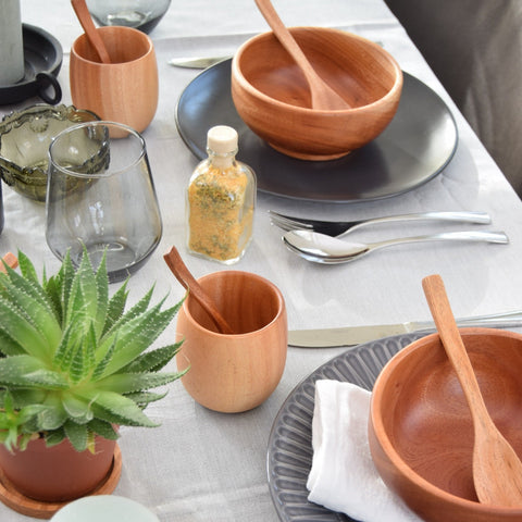 Khaya Cup Serving Set