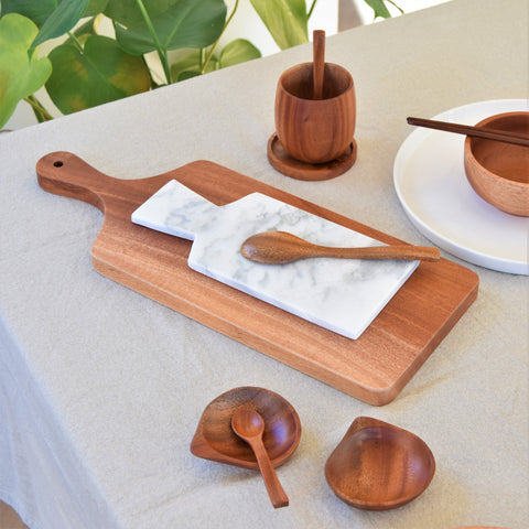 Sauciere aus Holz – 4er-Set