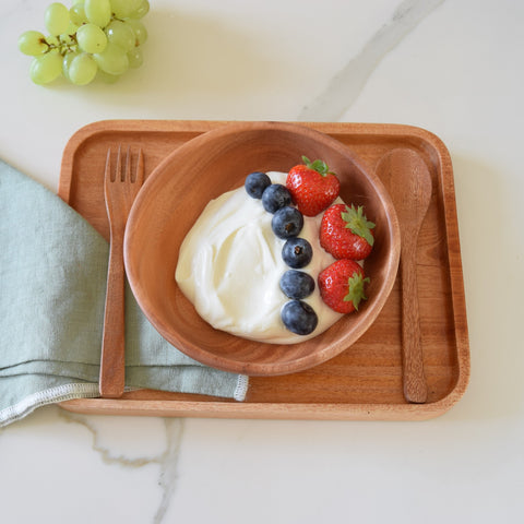 Fourchette à dessert en bois - lot de 4