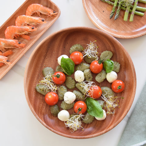 Khaya Wood Salad Plate