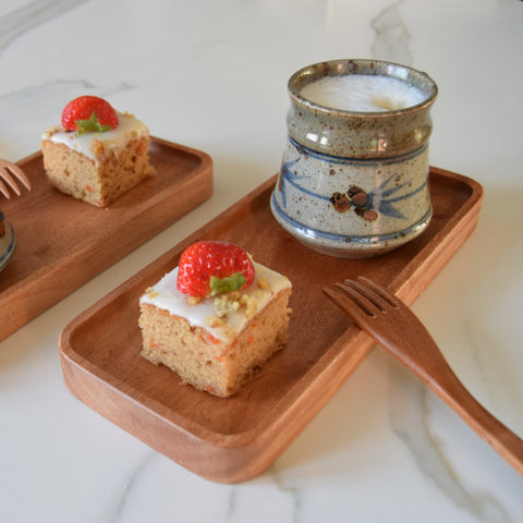 Khaya Wood Coffee Tray