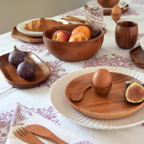 Khaya houten ovale tray